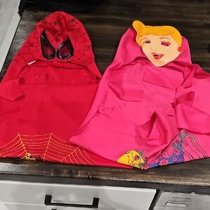 Kids Superhero and Princess Costume Set - Red and Pink
